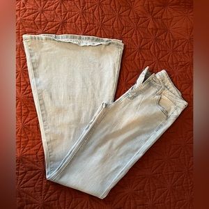 Light Colored Bell Bottom Jeans
